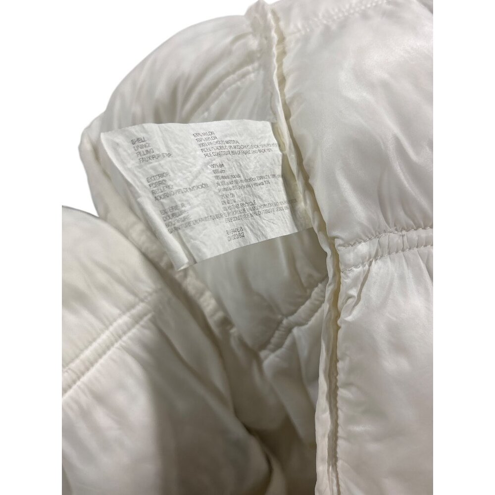 Nautica Womens White Quilted Puffer Coat With Zip Closure & Pockets - Picture 8 of 9
